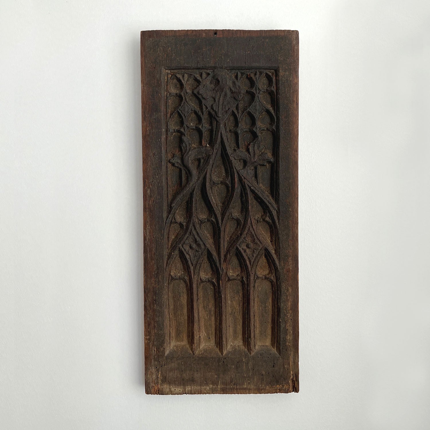 JACOBEAN CARVED OAK PANEL