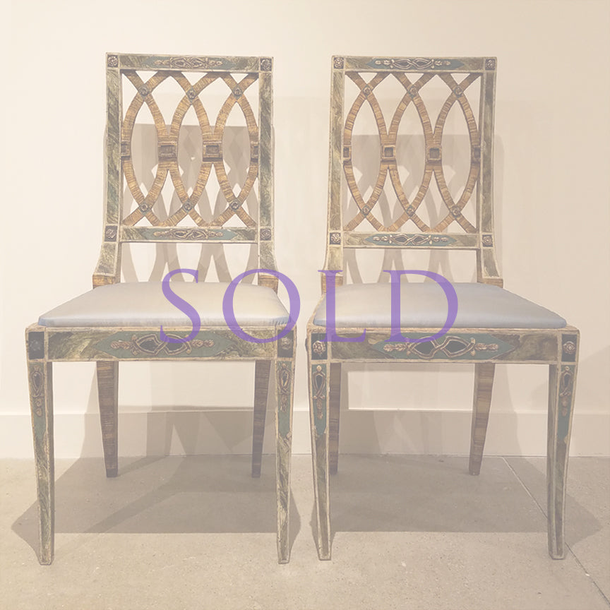 SICILIAN BALLROOM CHAIRS - 18TH CENTURY (PAIR)