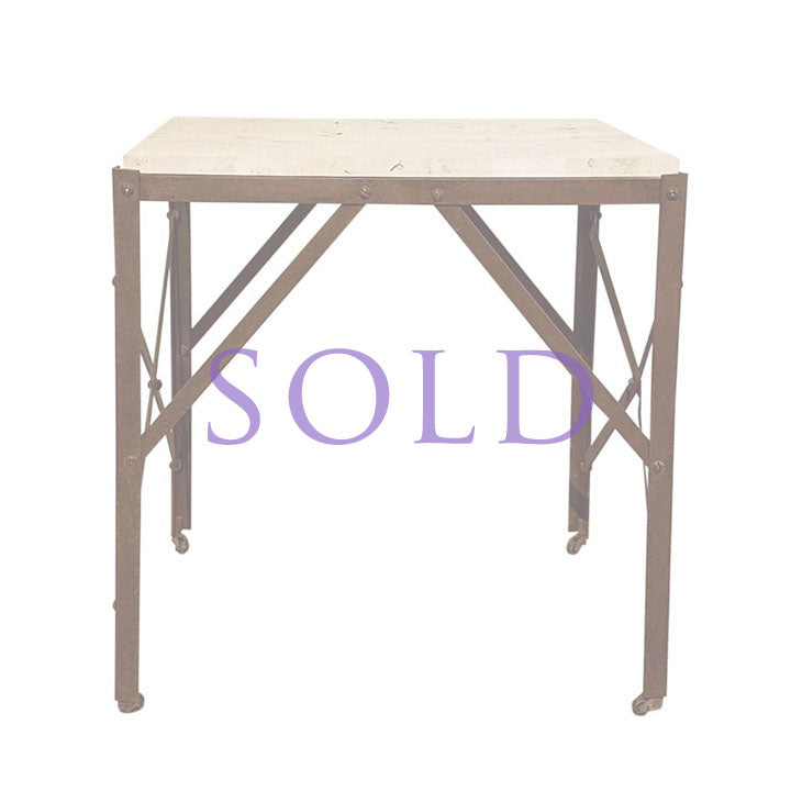 X' SIDE PULL-UP TABLE - SHOWROOM SAMPLE